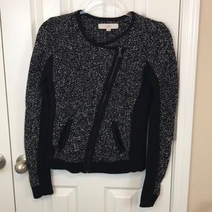 Loft Moto Sweater Jacket EUC